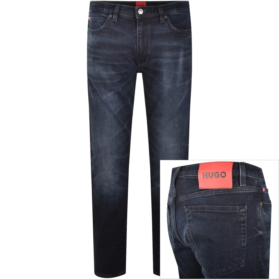 HUGO 734 Extra Slim Jeans Dark Wash Blue